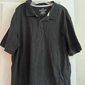 Faded Glory Men's Black Polo Shirt Size 2XL